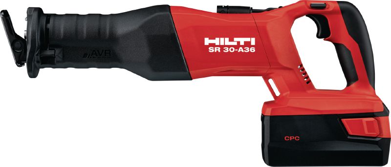 SR 30-A36 Reciprocating saw Cordless 36V reciprocating saw engineered for extremely heavy-duty demolition and cutting to length with minimal vibration and advanced ergonomics