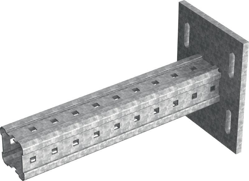 MIC-S90H Hot-dip galvanised (HDG) bracket for heavy-duty connections to steel