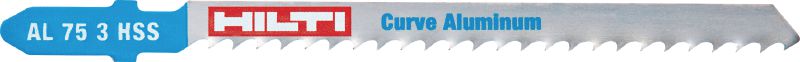 Aluminium jig saw blade (curve) Premium jig saw blade for curved, fast cutting in aluminium