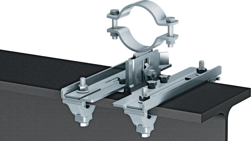 MP-PS Beam fixpoint connector Beam connectors for attaching MP-PS pipe shoes to steel beams