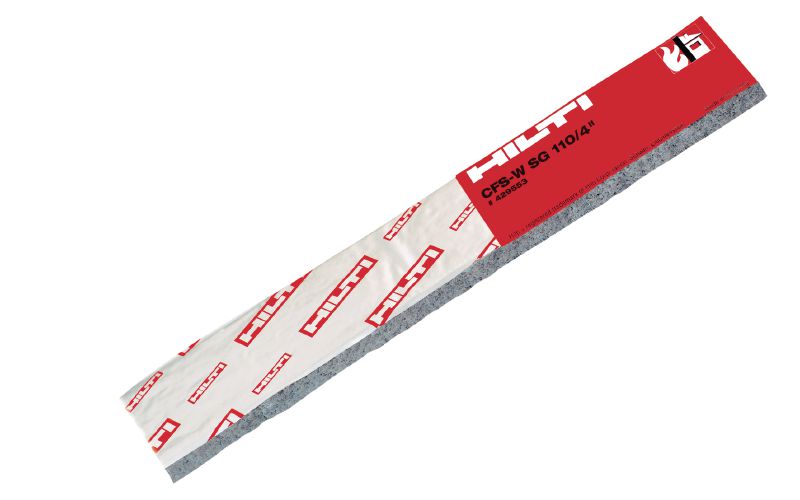 CFS-W SG firestop single wrap strips Pre-cut intumescent, flexible firestop wrap strip to help create a fire and smoke barrier around combustible pipe penetrations