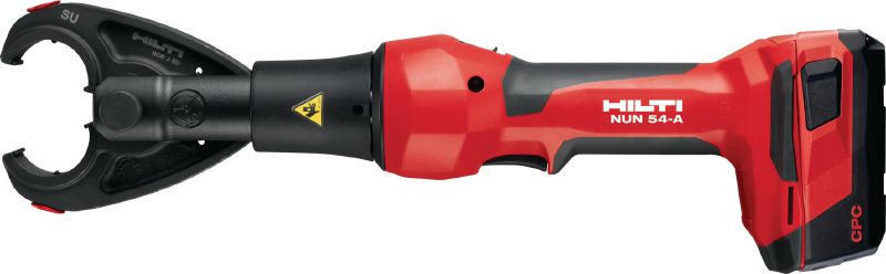 NUN 54-A Universal 6-Ton crimper and cutter Inline universal 6-Ton cordless cable crimper and cutter with interchangeable jaws