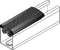MQZ-RI Channel rubber inlays for sound insulation
