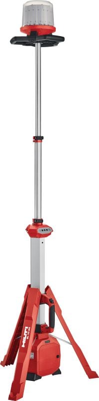 Cordless tower light SL 10-22 Powerful tower lamp with 360° light coverage for cordless, indoor jobsite illumination