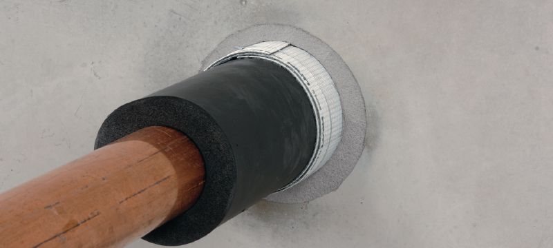 CFS-B firestop bandage Firestop bandage to help create a fire and smoke barrier around non-combustible pipes with combustible insulation Applications 1