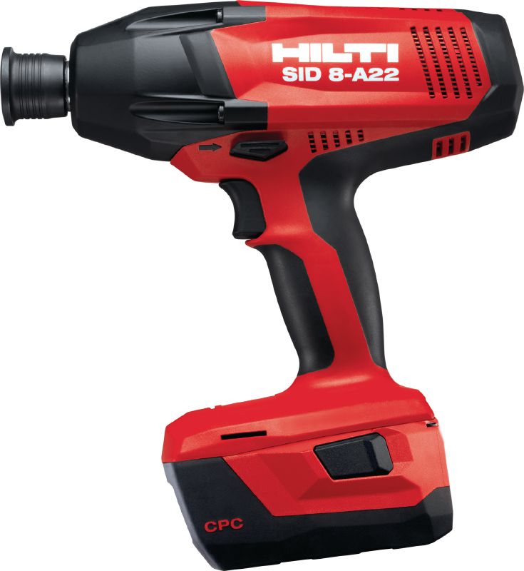 SID 8-A22 Cordless impact driver Ultimate-class 22V cordless impact driver with 7/16 hexagonal chuck for heavy-duty work