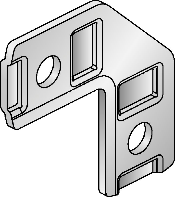 MM-AF-90 Angles Galvanised 90-degree flat angle for connecting multiple MM strut channels