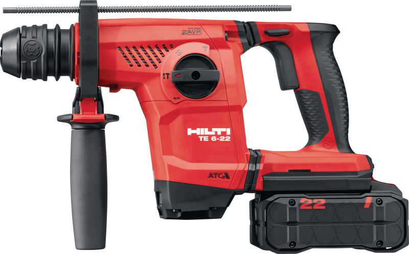Nuron TE 6-22 Cordless rotary hammer Versatile SDS Plus cordless rotary hammer with wide drilling range, chipping function and quick-change chuck (Nuron battery platform)