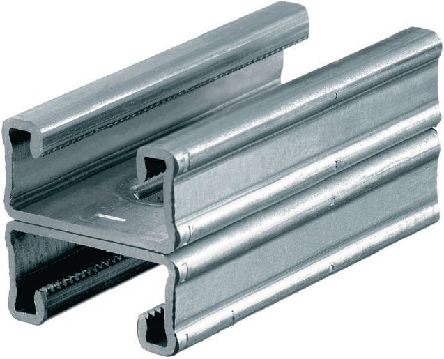 MQ-21 D-R Stainless steel (A4) MQ installation double channel for medium-duty applications