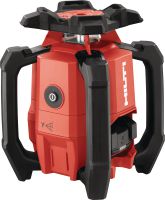 PR 400-22 Dual slope rotary laser level Robust exterior rotary laser level with automatic functions for long-distance leveling, aligning, squaring and dual slope capabilities (Nuron battery platform)