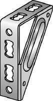 MQW-S Angle bracket Galvanised 90-degree heavy angle for connecting multiple MQ strut channels in medium/heavy-duty applications