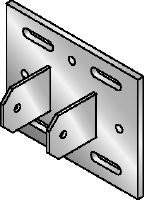 MIC MAH Connector Hot-dip galvanised (HDG) multi-angle connector for fastening MI girders to steel beams at an angle